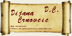 Dijana Crnovčić vizit kartica